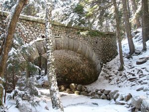 Stone bridge in Acadia National Park